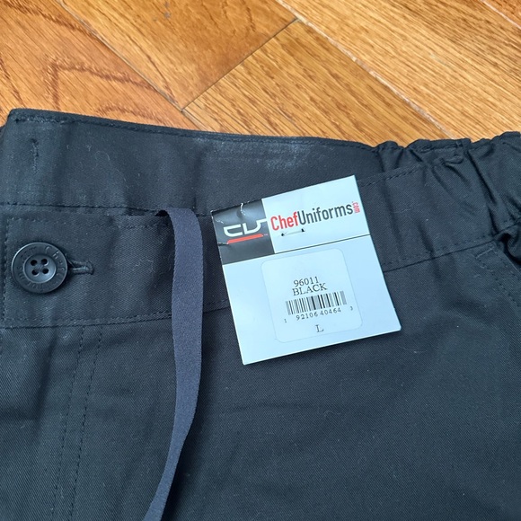 CHEF UNIFORM Mens Black Pants - Picture 2 of 3